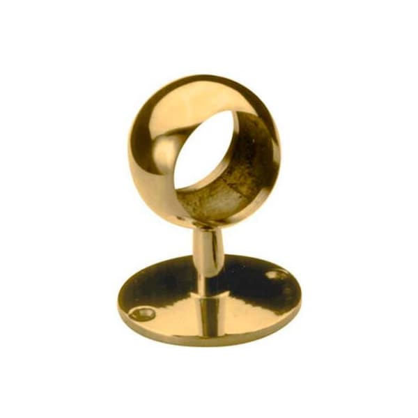 Lavi Industries Lavi Industries, Ball Center Post, for 2" Tubing, Polished Brass 00-332/2 - main